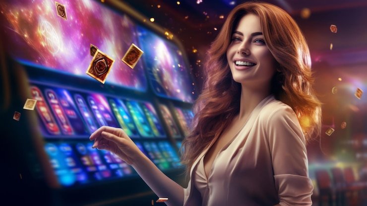 Ilustrasi pemain menikmati taruhan sepak bola dan hiburan kasino mobile